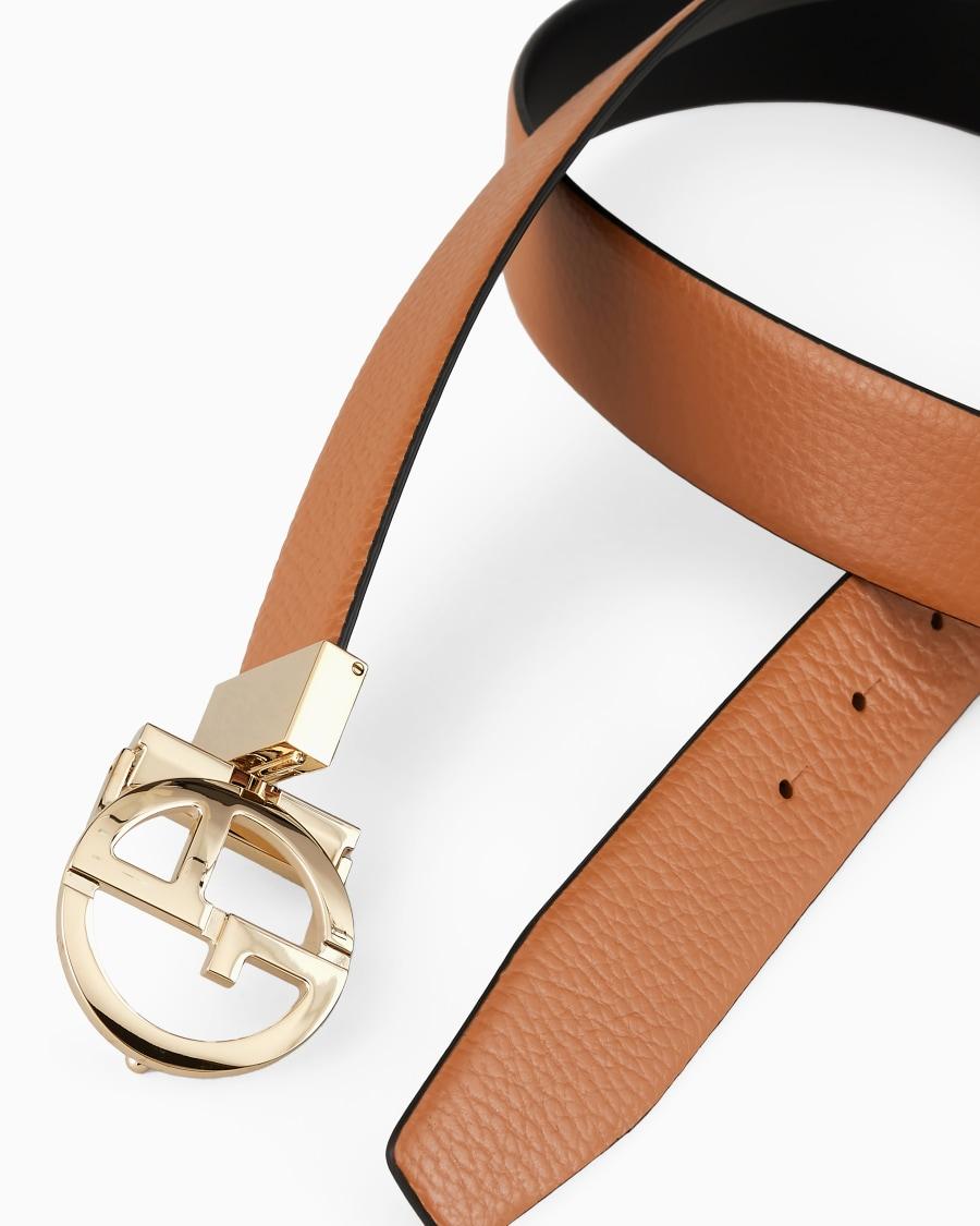 The world of armani CINTURA REVERSIBILE IN PELLE BICOLORE Vendita
