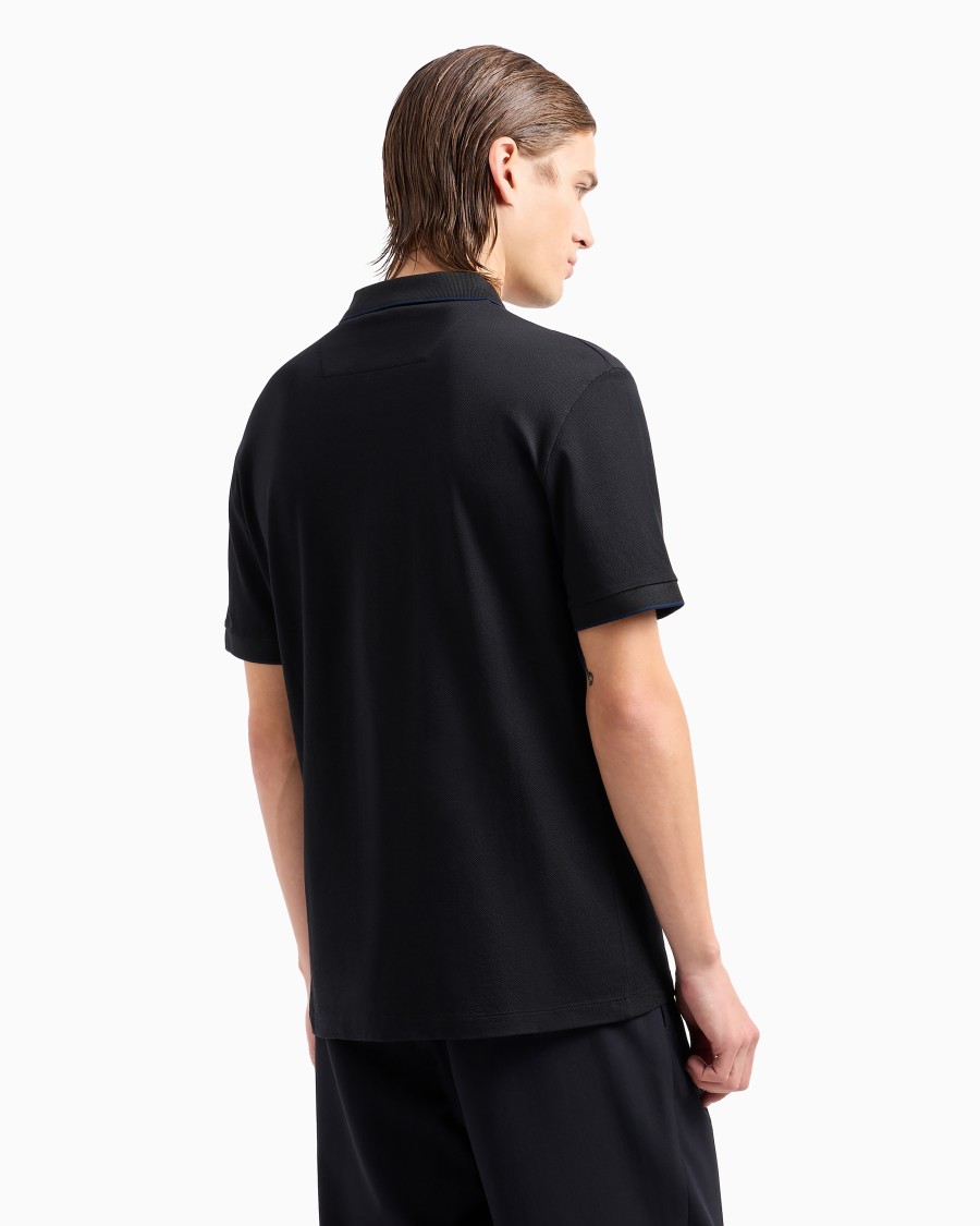 The world of armani POLO IN PIQUET DI COTONE FILO DI SCOZIA Promozione