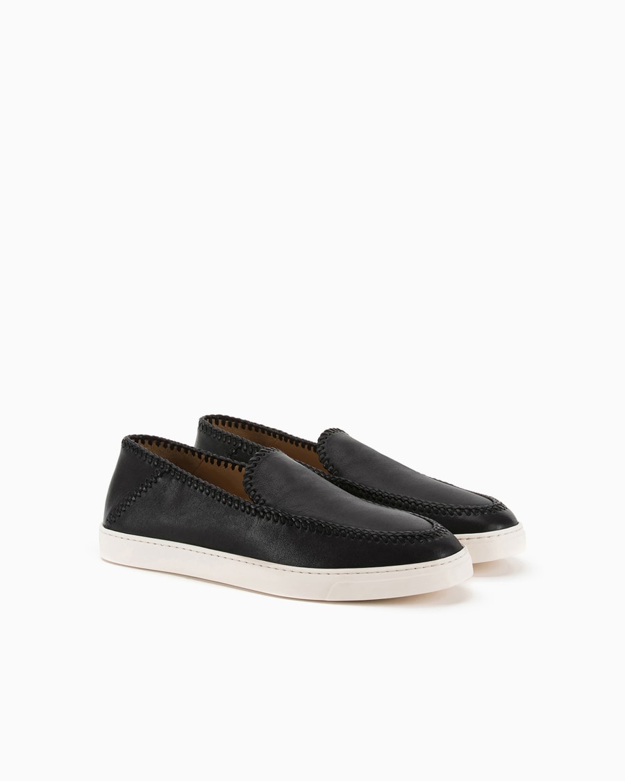The world of armani GALLERIA 3 SLIP-ON IN NAPPA Qualità Garantita