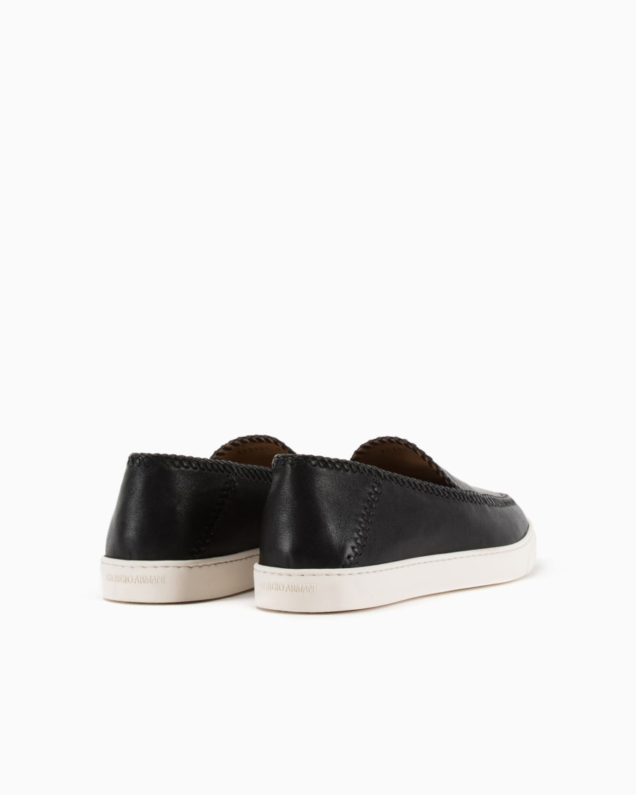 The world of armani GALLERIA 3 SLIP-ON IN NAPPA Qualità Garantita