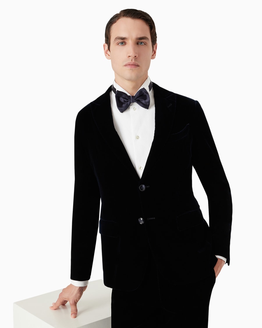 The world of armani PAPILLON GRANDE ANNODATO IN PURA SETA Soddisfazione Garantita