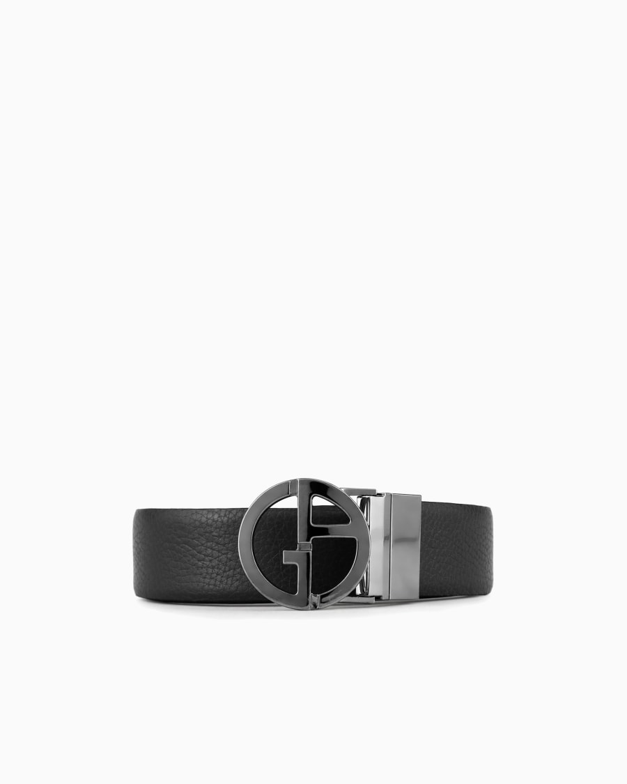 The world of armani CINTURA REVERSIBILE IN PELLE BICOLORE