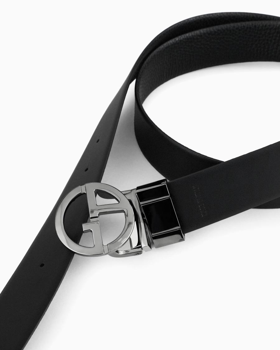 The world of armani CINTURA REVERSIBILE IN PELLE BICOLORE Shopping Online