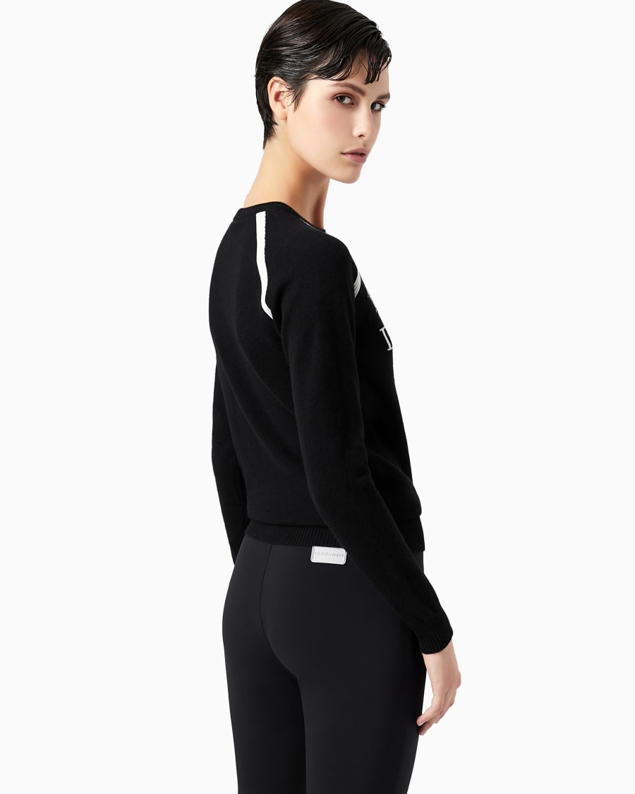 The world of armani GIORGIO ARMANI NEVE MAGLIA GIROCOLLO IN CASHMERE Vendite Flash