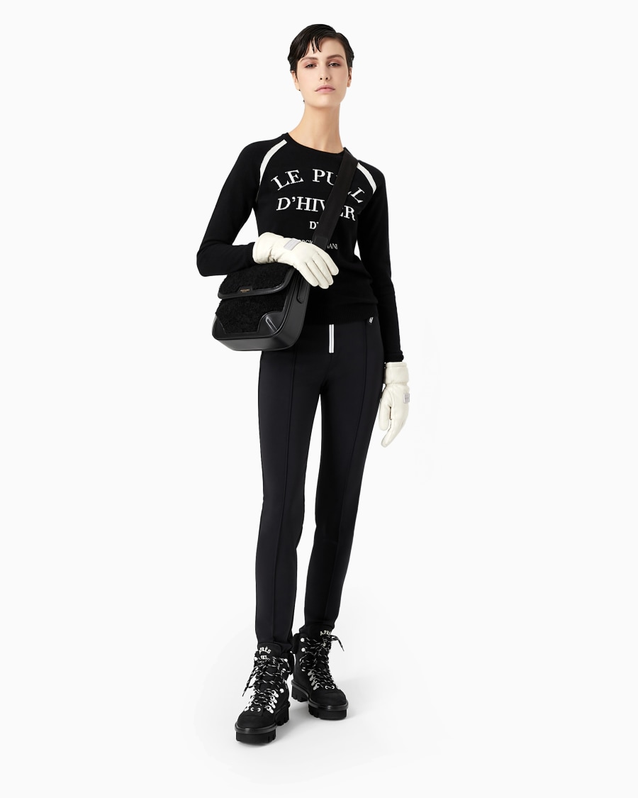 The world of armani GIORGIO ARMANI NEVE MAGLIA GIROCOLLO IN CASHMERE Vendite Flash