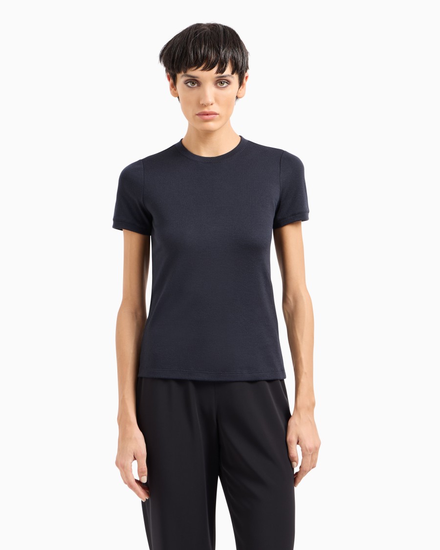 The world of armani T-SHIRT IN PURO CASHMERE Negozio