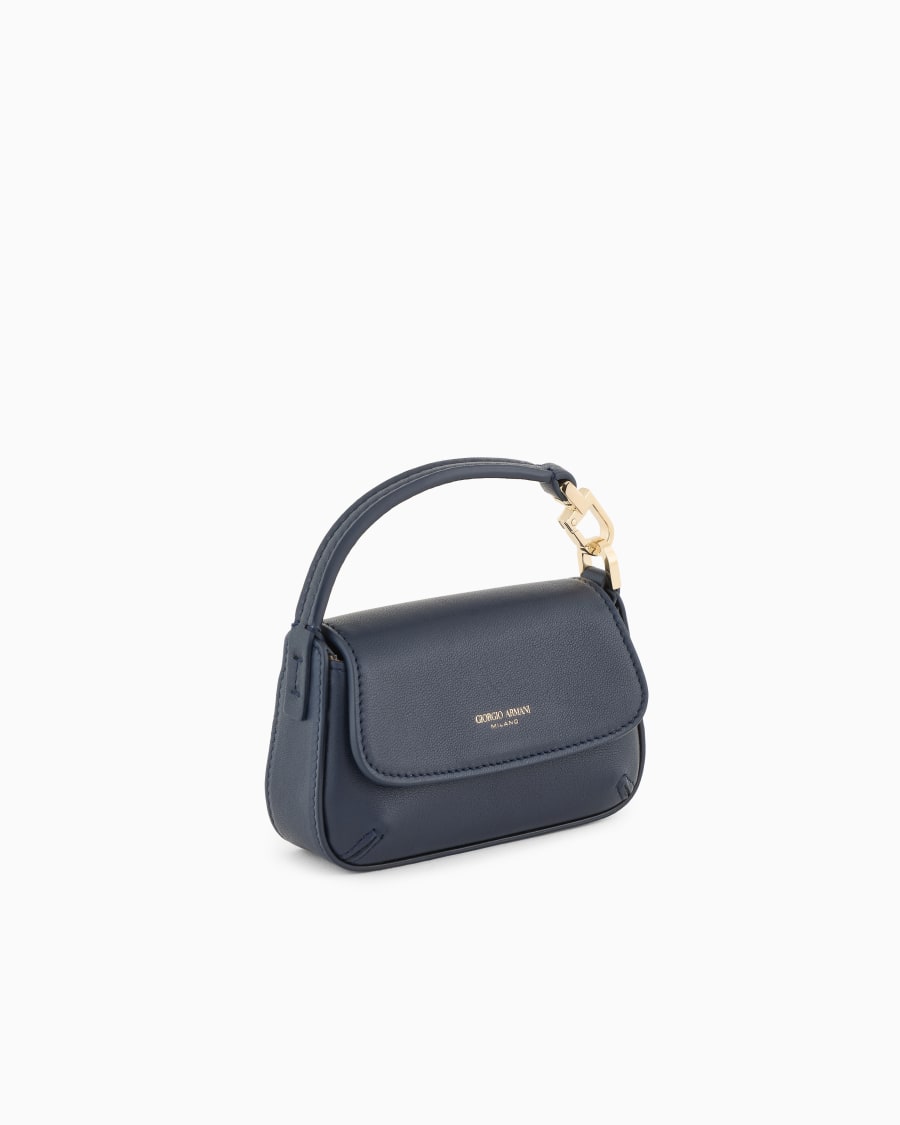 The world of armani MINI BORSA CHARM LA PRIMA SOFT IN NAPPA Nuova