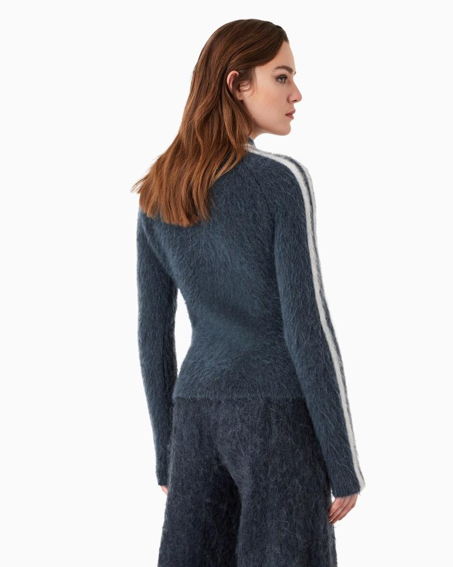 The world of armani GIORGIO ARMANI NEVE MAGLIA IN MOHAIR SETA E LANA Italia