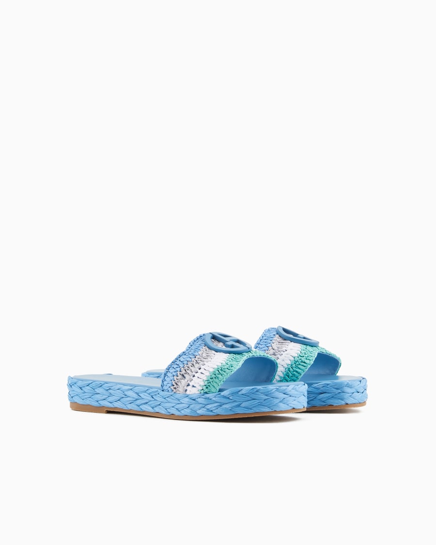 The world of armani SANDALI FLAT CON MOTIVO INTRECCIO Spedizione gratuita