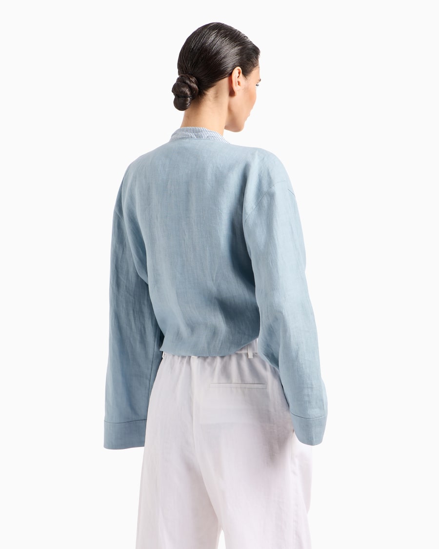 The world of armani CAMICIA DA ANNODARE IN CANAPA ASV Promozione