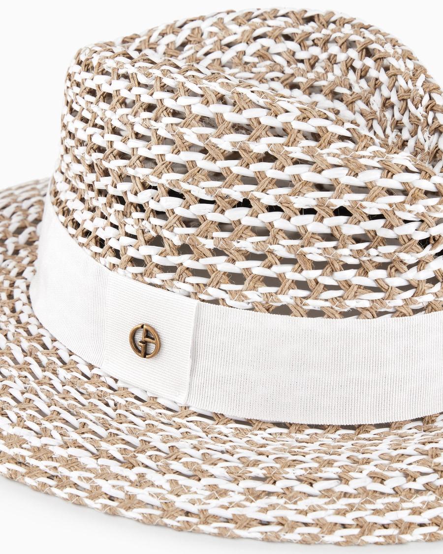 The world of armani CAPPELLO INTRECCIATO CON NASTRO Soddisfazione Garantita