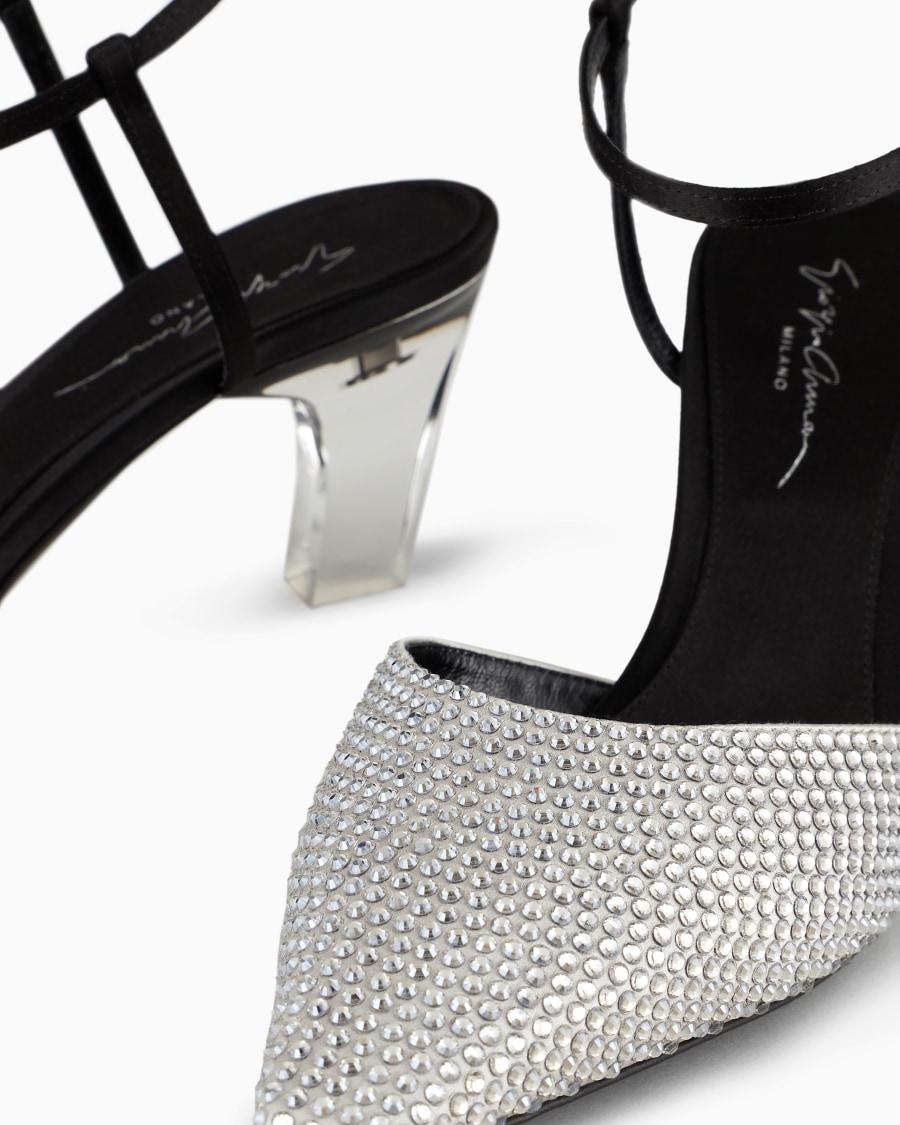 The world of armani DÉCOLLETÉ CON CINTURINO IN RASO E STRASS Black Friday