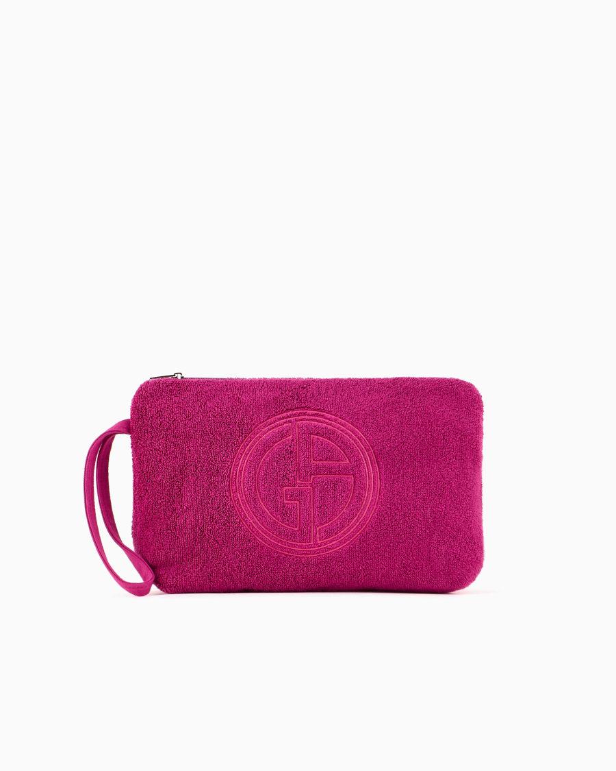 The world of armani POCHETTE IN SPUGNA DI COTONE