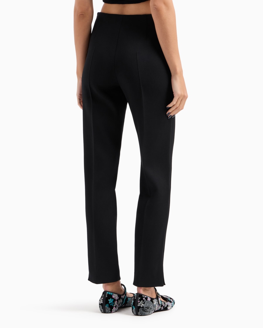The world of armani PANTALONI DRITTI IN LANA VERGINE STRETCH Offerta