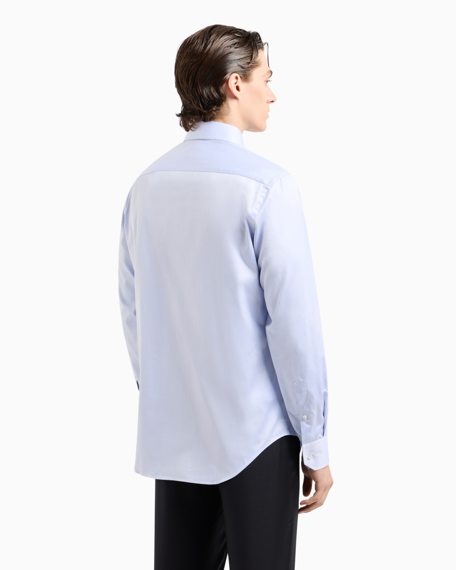 The world of armani CAMICIA CLASSICA REGULAR FIT IN COTONE Economico