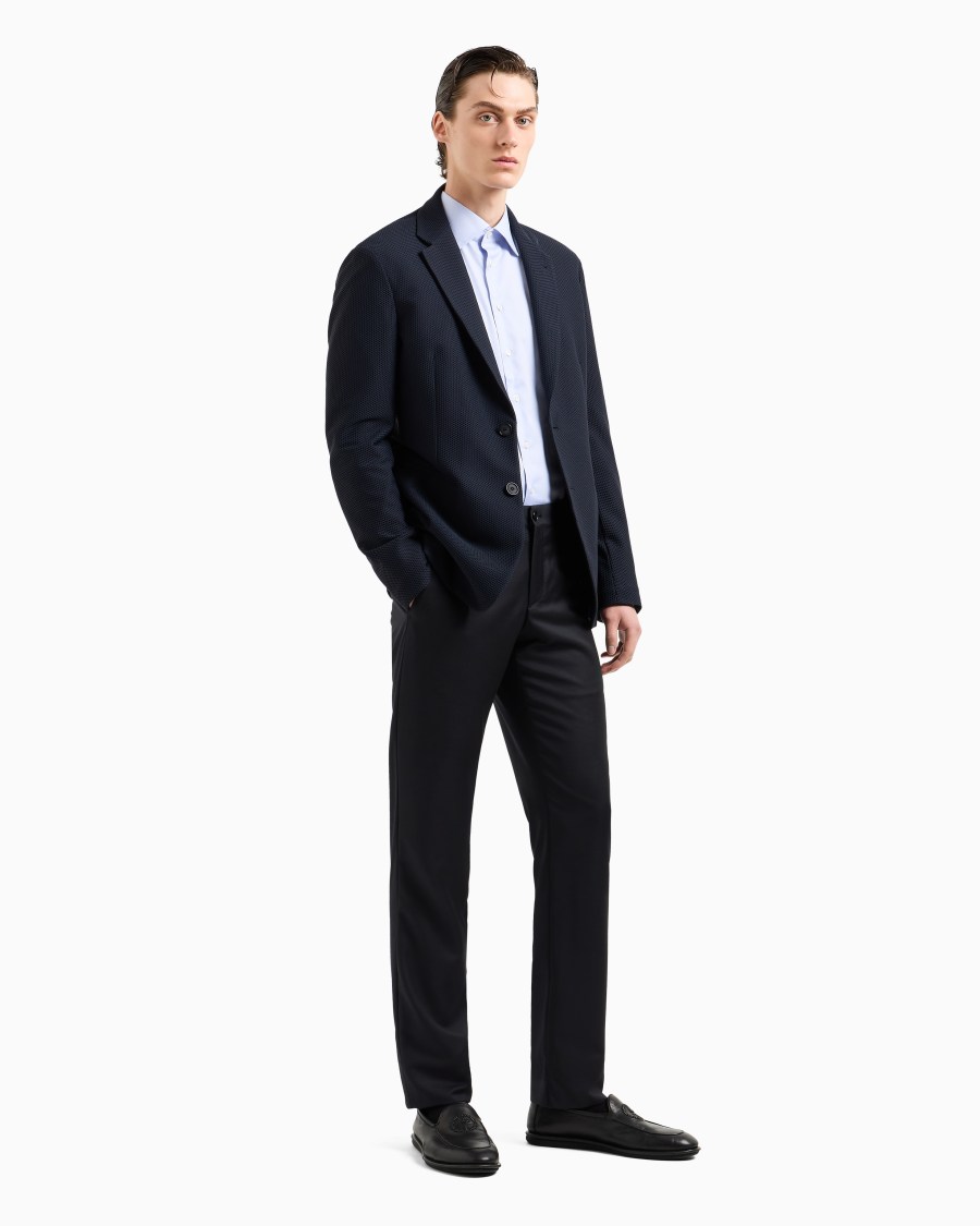 The world of armani CAMICIA CLASSICA REGULAR FIT IN COTONE Economico
