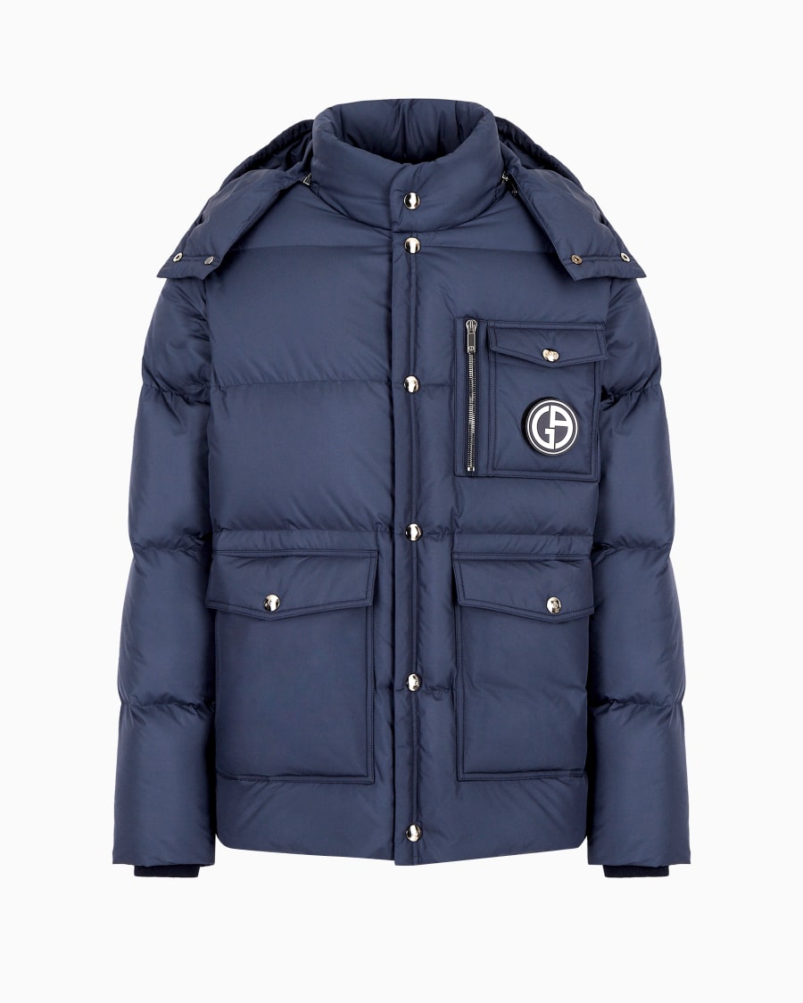 The world of armani BOMBER CON CAPPUCCIO IMBOTTITO IN PIUMA D'OCA ASV