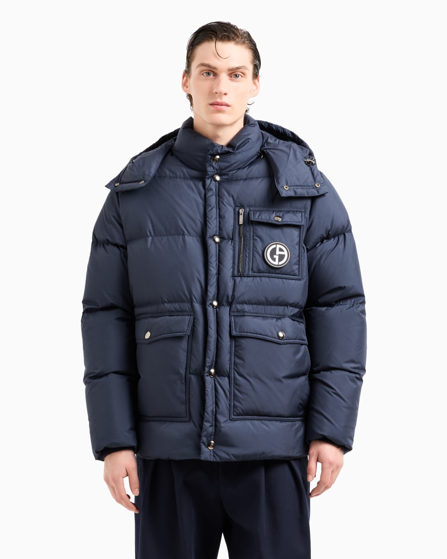 The world of armani BOMBER CON CAPPUCCIO IMBOTTITO IN PIUMA D'OCA ASV Italy