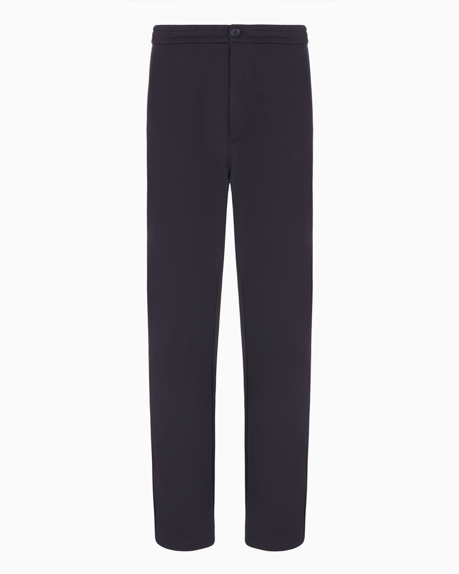 The world of armani PANTALONI IN DOPPIO JERSEY DI COTONE