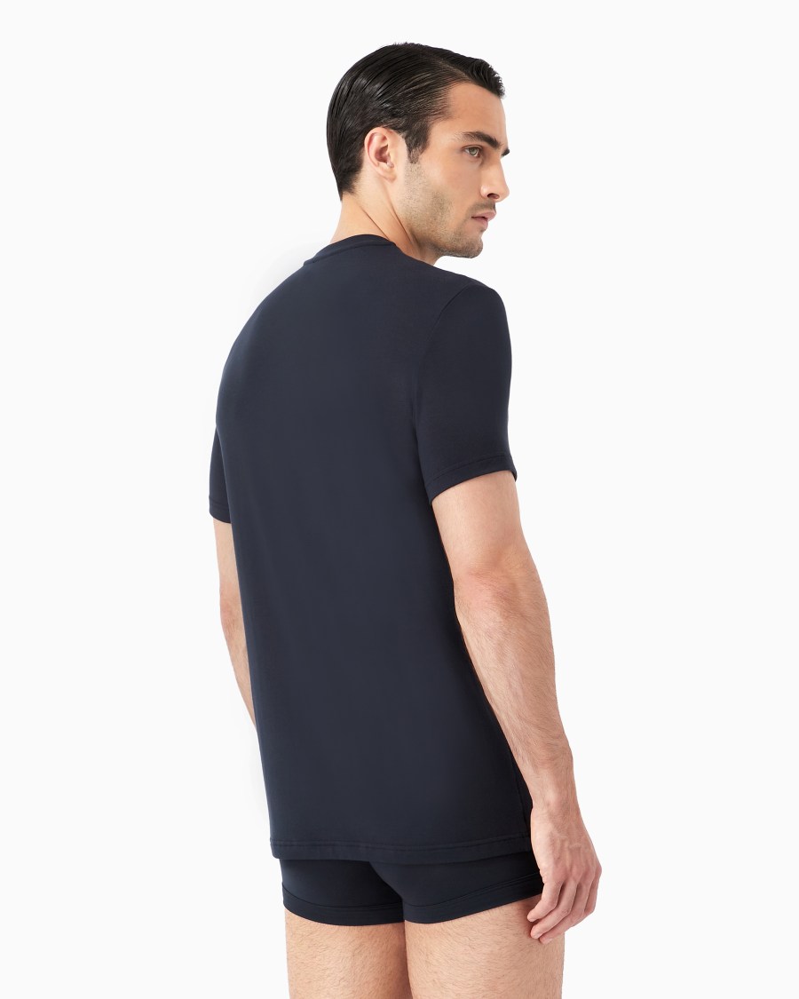 The world of armani T-SHIRT LOUNGEWEAR A MANICA CORTA IN JERSEY STRETCH Promozione