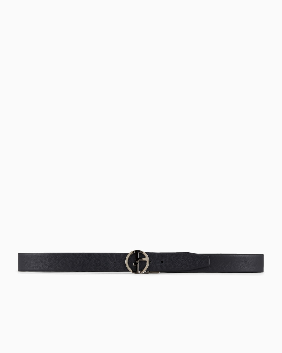 The world of armani CINTURA REVERSIBILE IN PELLE LISCIA E GRANATA Shopping Online