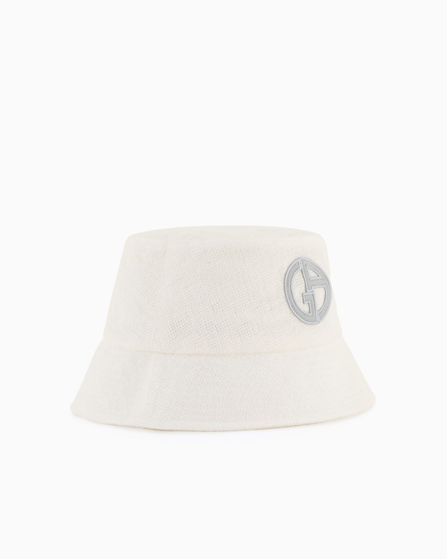 The world of armani CAPPELLO CLOCHE IN MISTO LINO