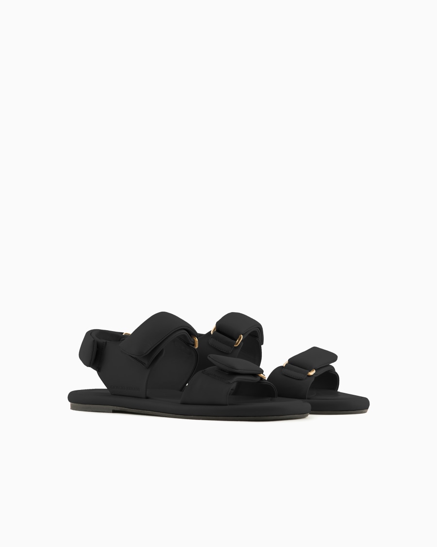 The world of armani SANDALI FLAT IN NAPPA IMBOTTITA I Più Venduti