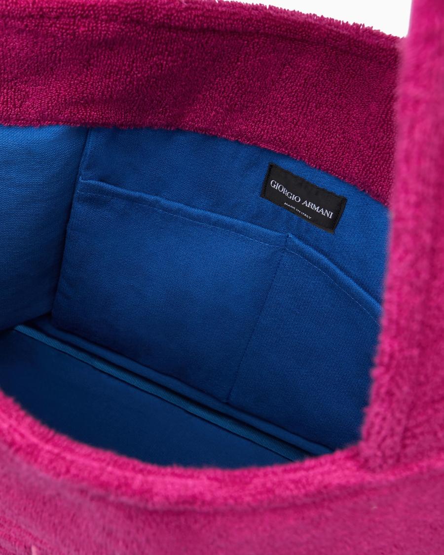 The world of armani BORSA DA MARE IN SPUGNA DI COTONE In Saldo
