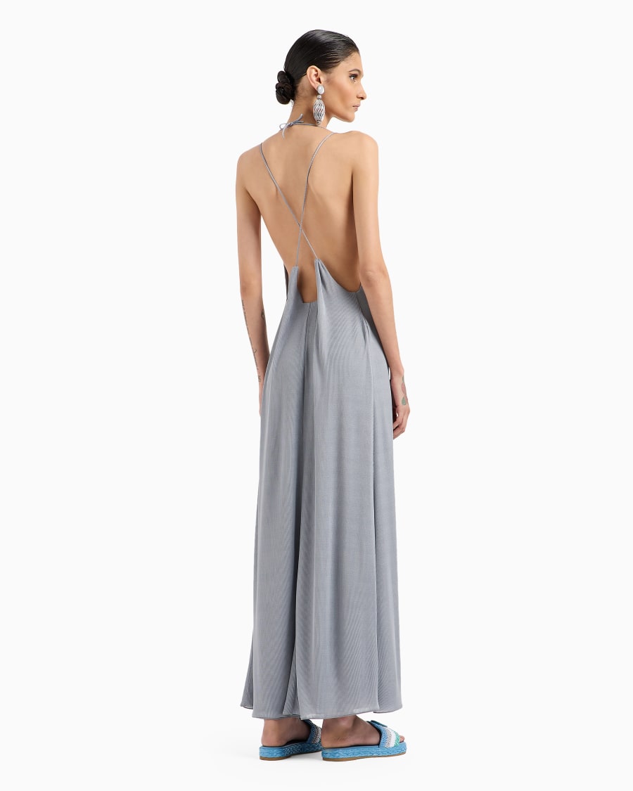 The world of armani ABITO LUNGO IN MISTO VISCOSA A COSTINE 2025