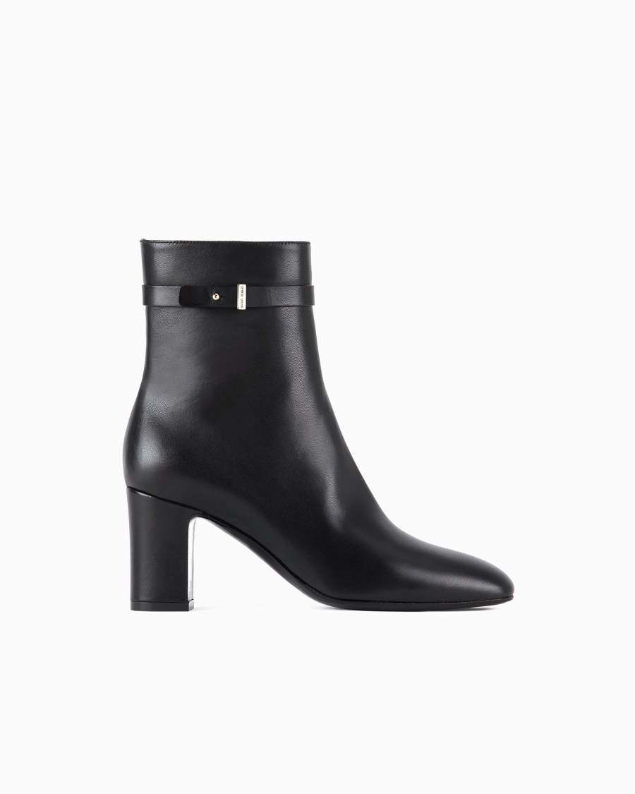 The world of armani STIVALETTI CON TACCO IN NAPPA