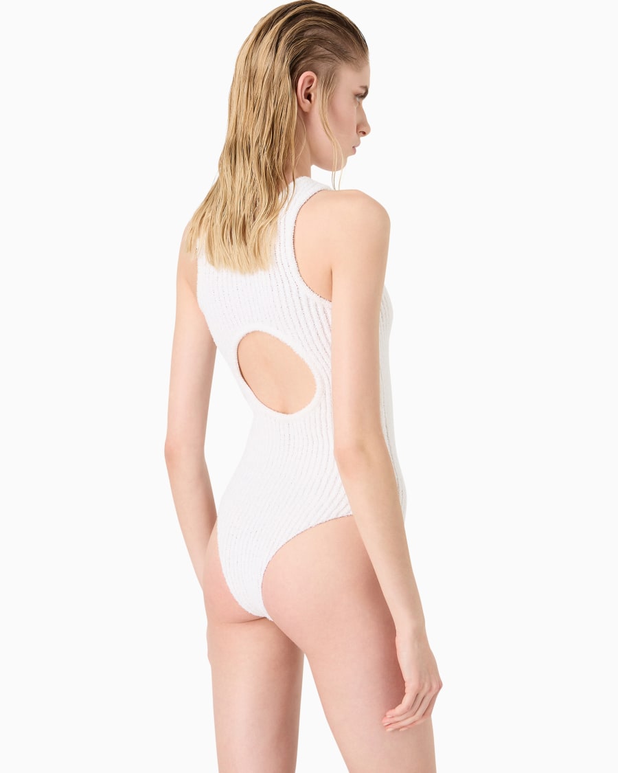The world of armani BODY IN MISTO COTONE E VISCOSA A COSTE Spedizione Gratuita