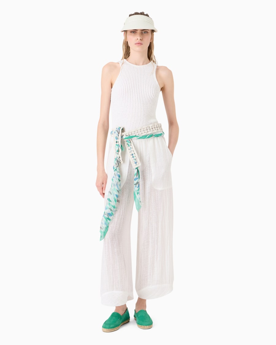The world of armani BODY IN MISTO COTONE E VISCOSA A COSTE Spedizione Gratuita