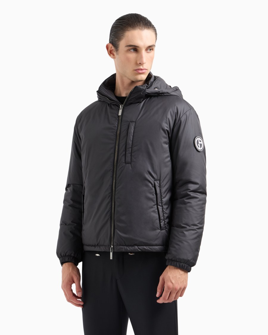 The world of armani BLOUSON CON CAPPUCCIO IMBOTTITO IN PIUMA D'OCA ASV Acquista Ora