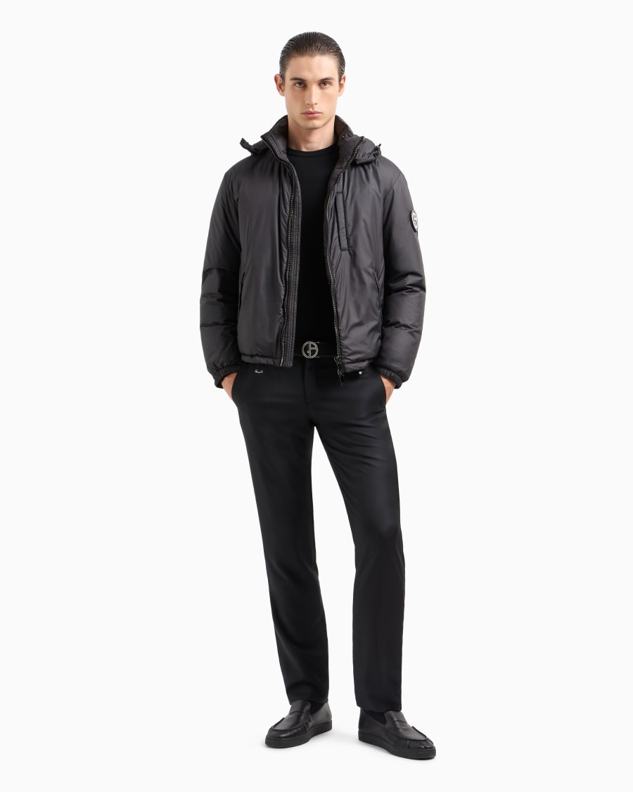 The world of armani BLOUSON CON CAPPUCCIO IMBOTTITO IN PIUMA D'OCA ASV Acquista Ora