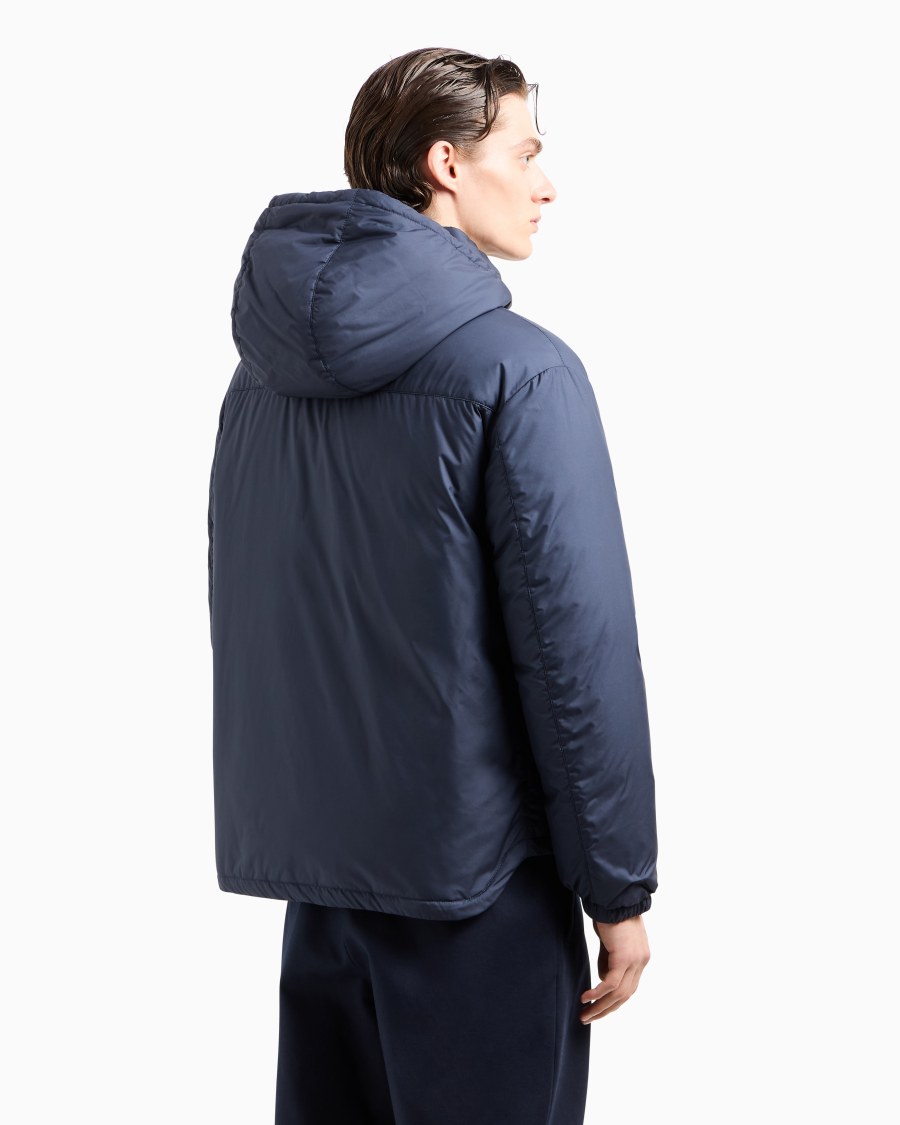 The world of armani BLOUSON CON CAPPUCCIO IMBOTTITO IN PIUMA D'OCA ASV Consegna Veloce