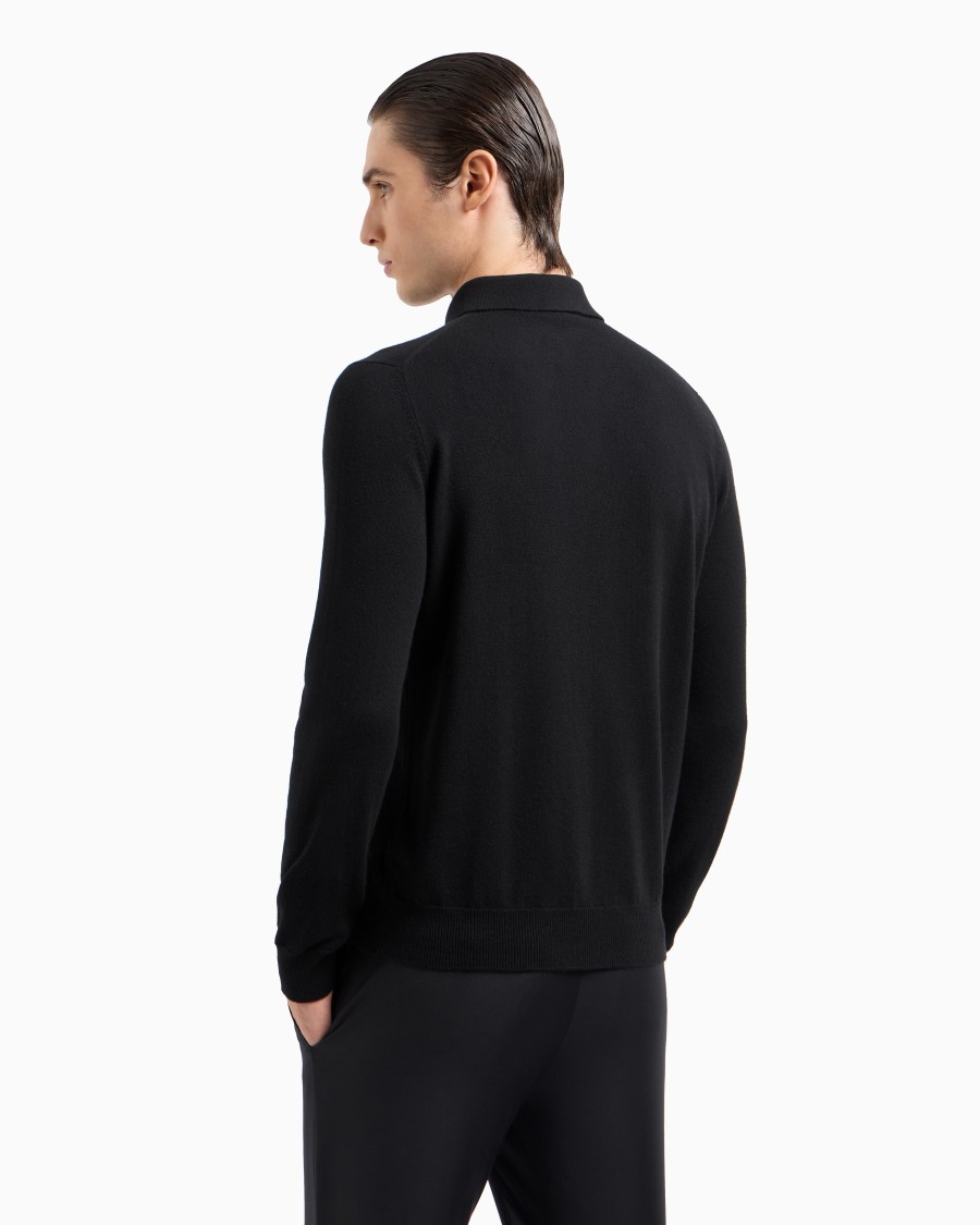 The world of armani POLO A MANICHE LUNGHE IN CASHMERE Promozione Limitata