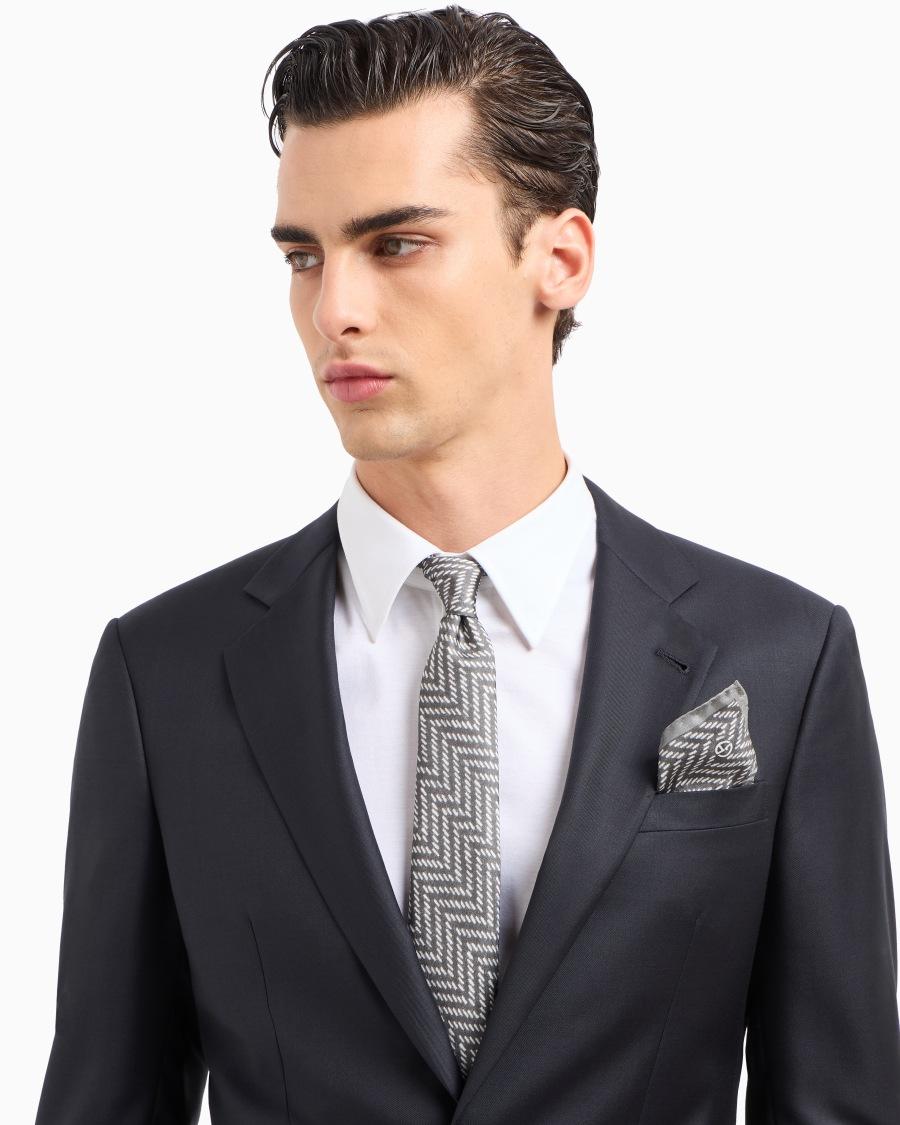 The world of armani POCHETTE DA TASCHINO IN SETA STAMPATA ASV Black Friday