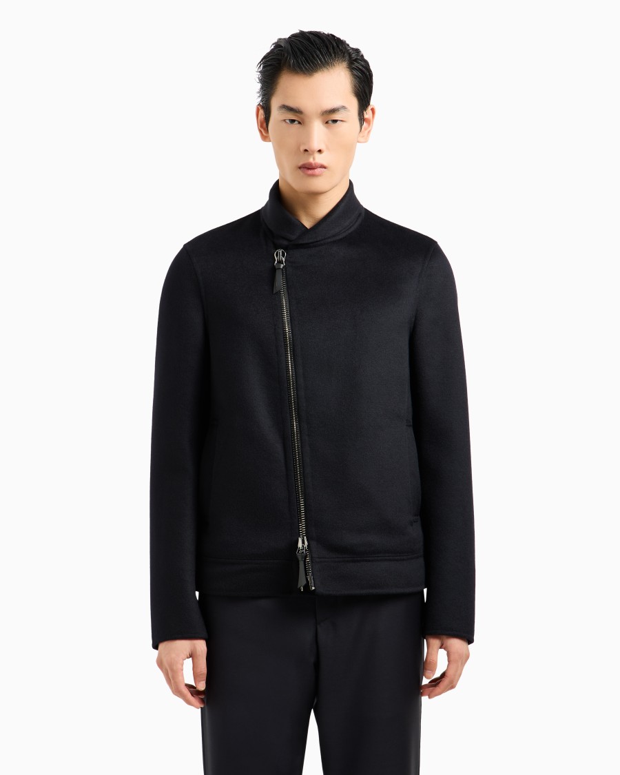 The world of armani BLOUSON ICON IN PANNO DOUBLE DI CASHMERE 2025