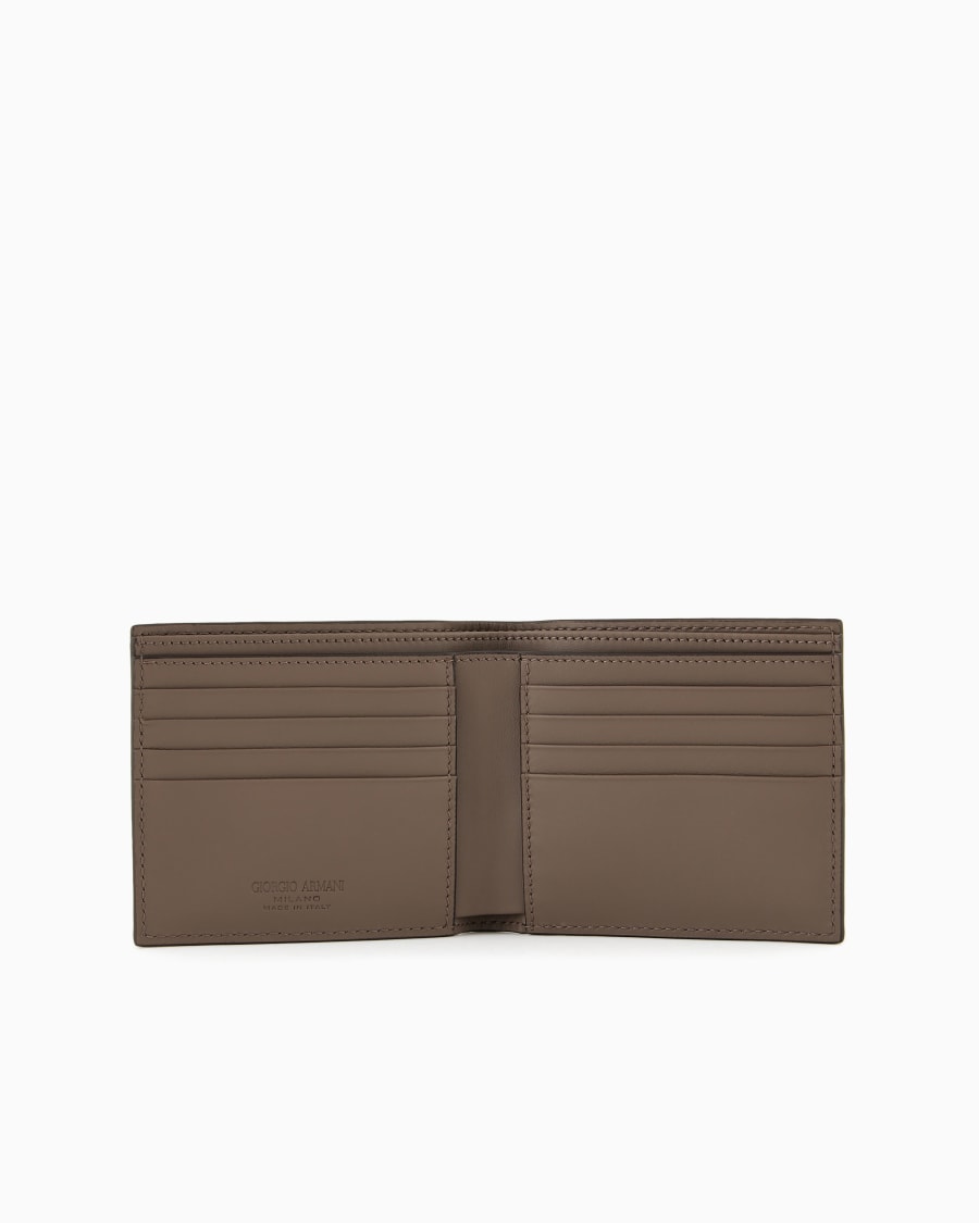 The world of armani PORTAFOGLI BIFOLD IN PELLE STAMPATA 2025