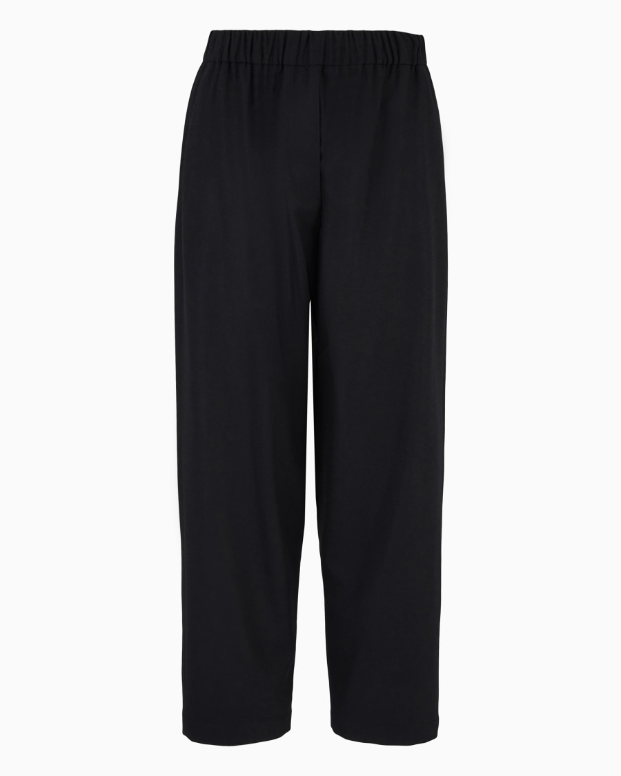 The world of armani PANTALONI MORBIDI IN FLANELLA LANA E CASHMERE