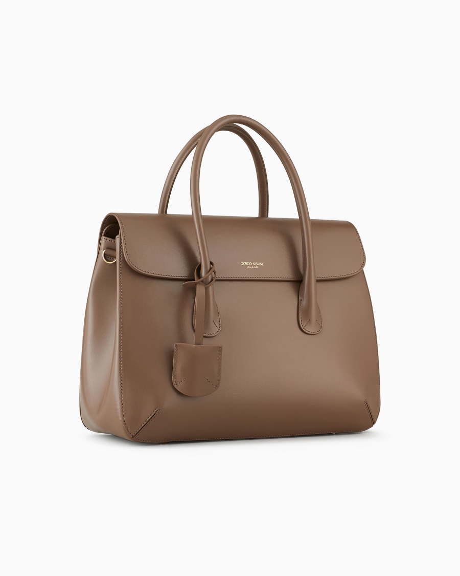 The world of armani BAULETTO GRANDE LA PRIMA IN PELLE PALMELLATA Outlet