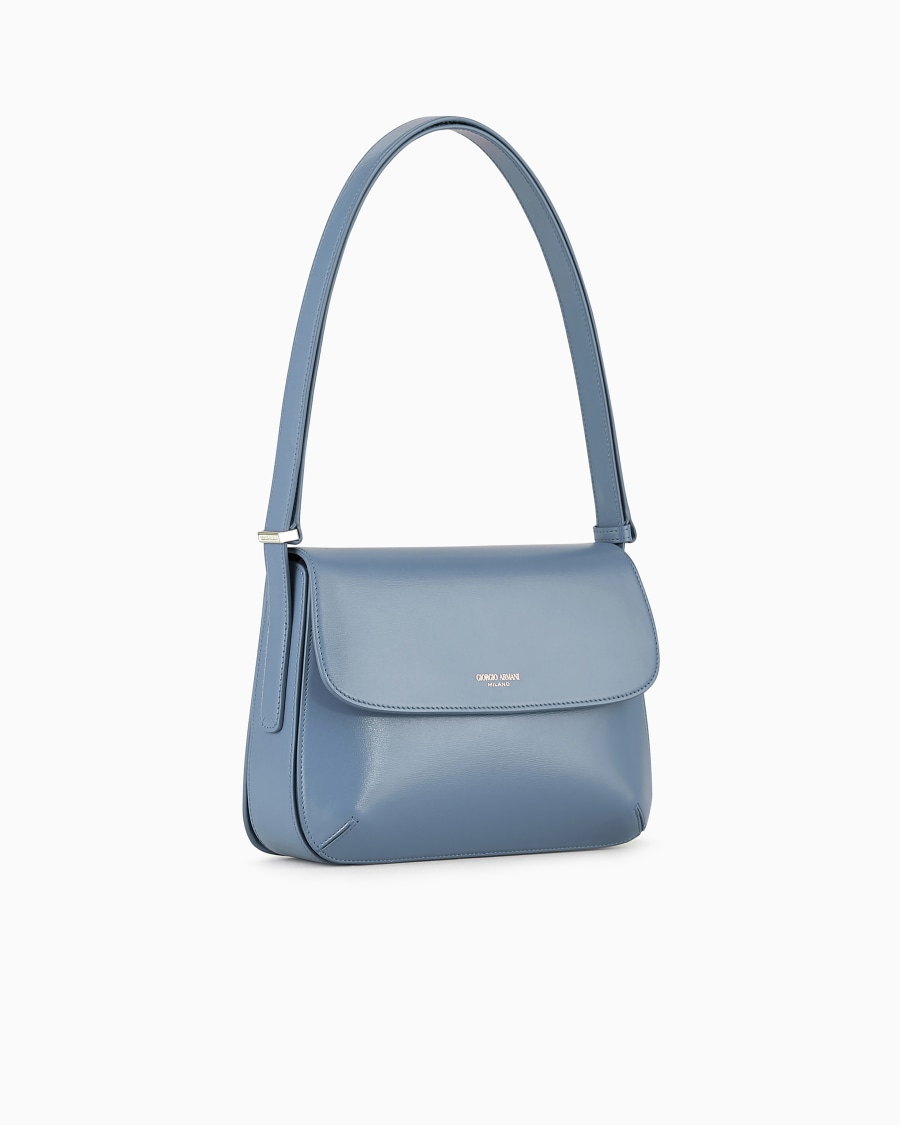 The world of armani BORSA MEDIA LA PRIMA IN PELLE PALMELLATA Ultimi tre giorni