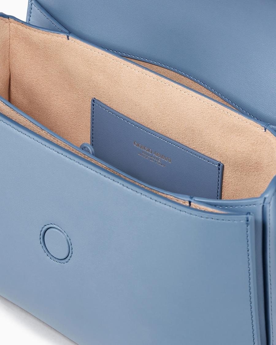 The world of armani BORSA MEDIA LA PRIMA IN PELLE PALMELLATA Ultimi tre giorni