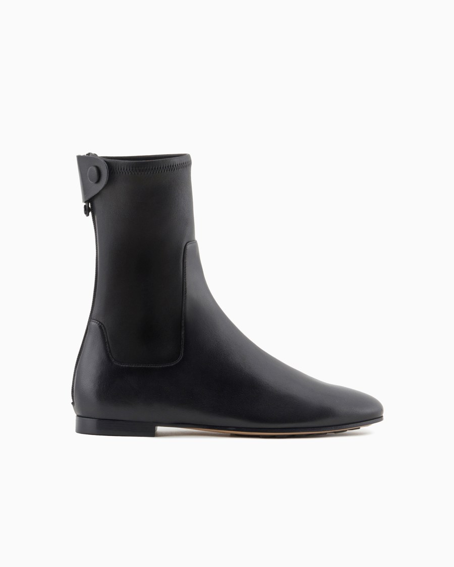 The world of armani STIVALETTI IN NAPPA