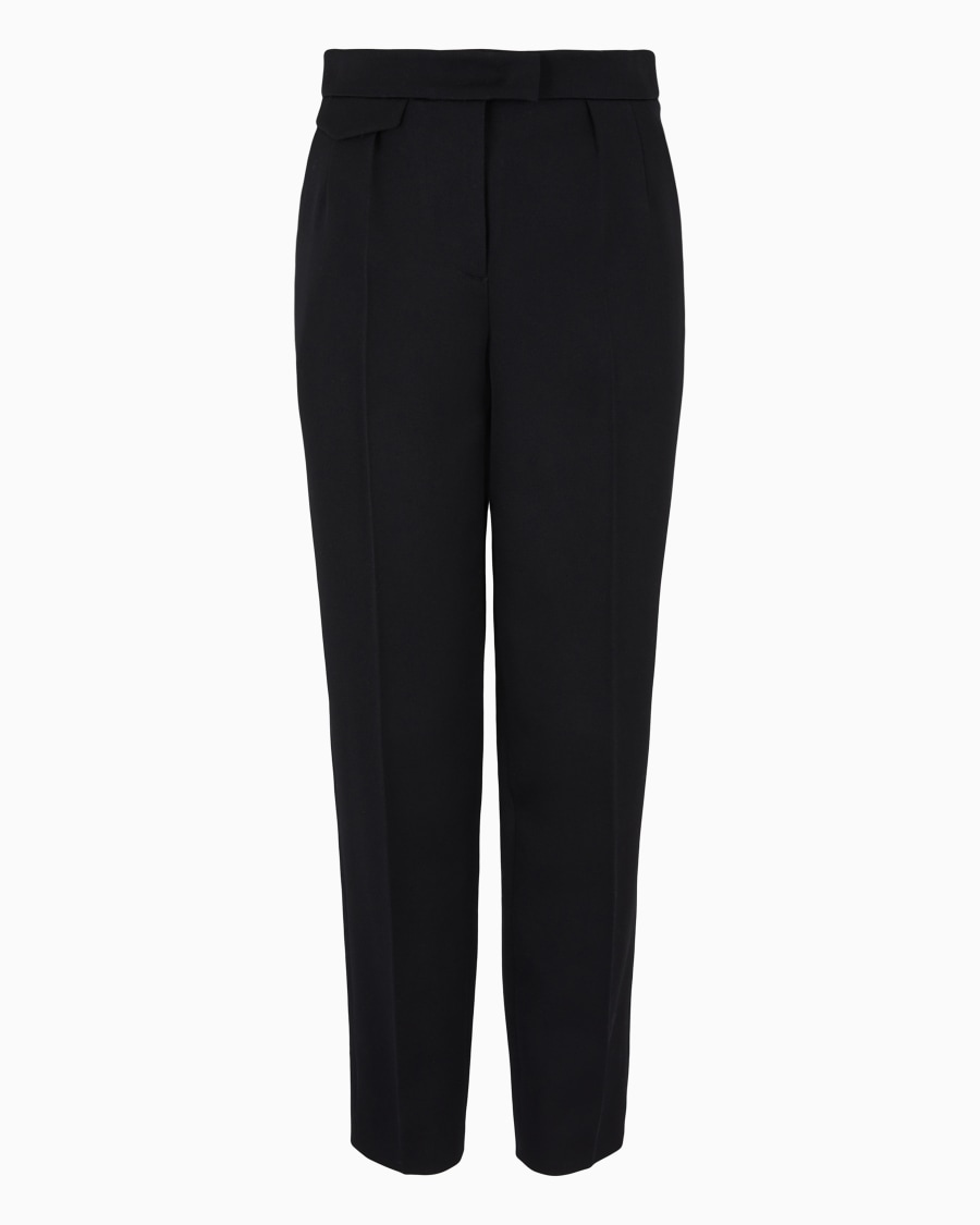 The world of armani PANTALONI DRITTI IN LANA VERGINE