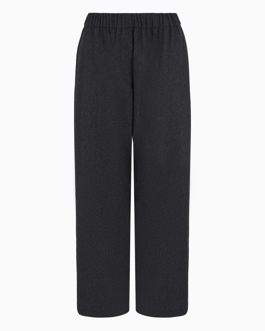 The world of armani PANTALONI MORBIDI IN FLANELLA LANA E CASHMERE