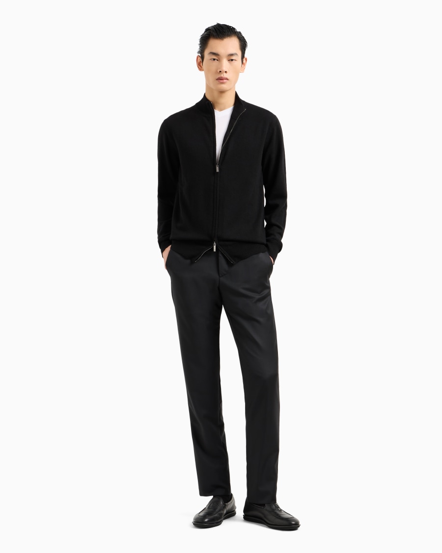The world of armani CARDIGAN CON ZIP IN CASHMERE 2025