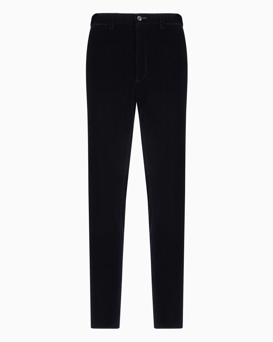 The world of armani PANTALONI IN VELLUTO