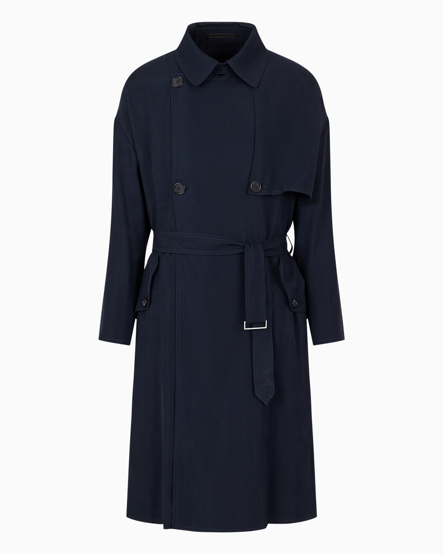The world of armani TRENCH DOPPIOPETTO ICON IN CUPRO