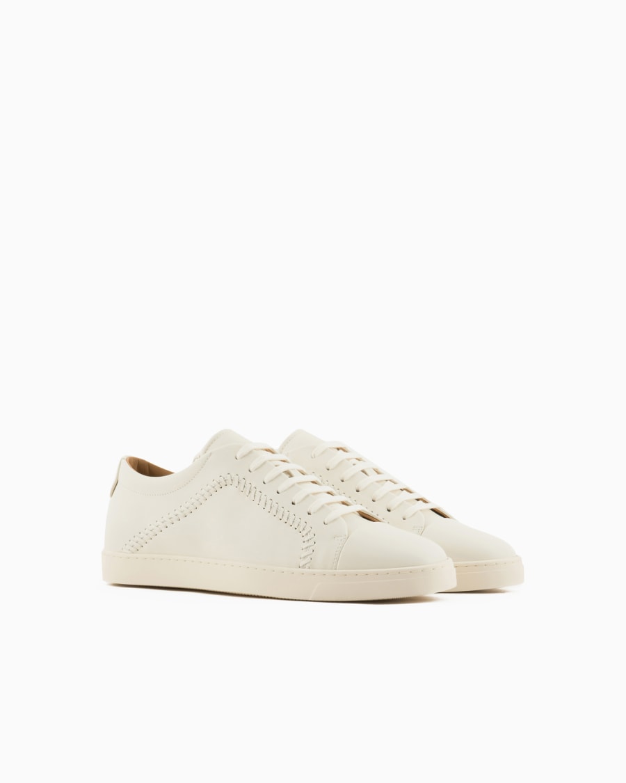 The world of armani SNEAKERS IN NAPPA Consegna Veloce